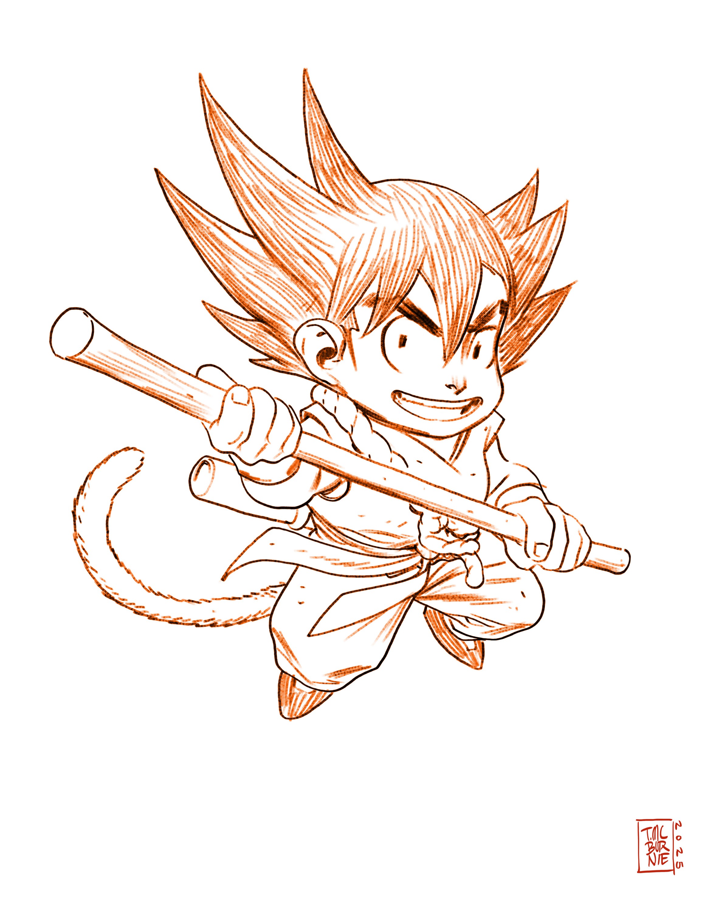 Hero artwork - 4p-SRP-KidGoku-01-03-Illust-Lines