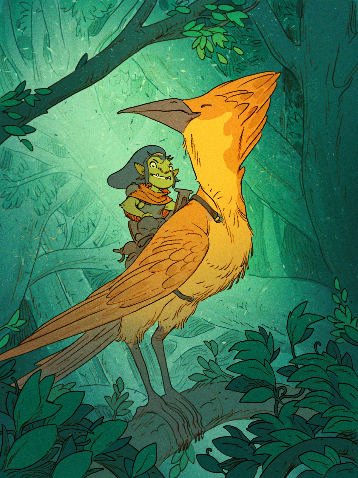Finished color illustration from the QuickStart Guide demo