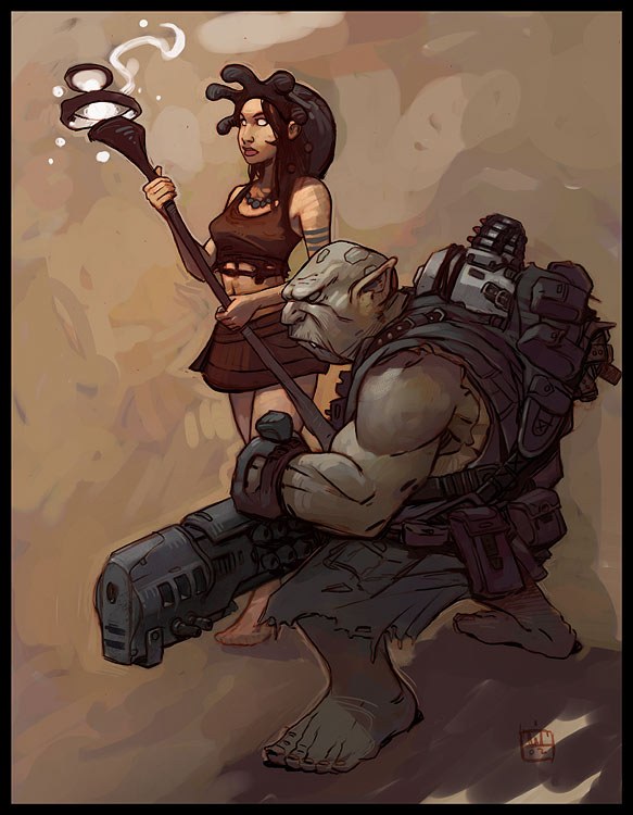 Early character work
