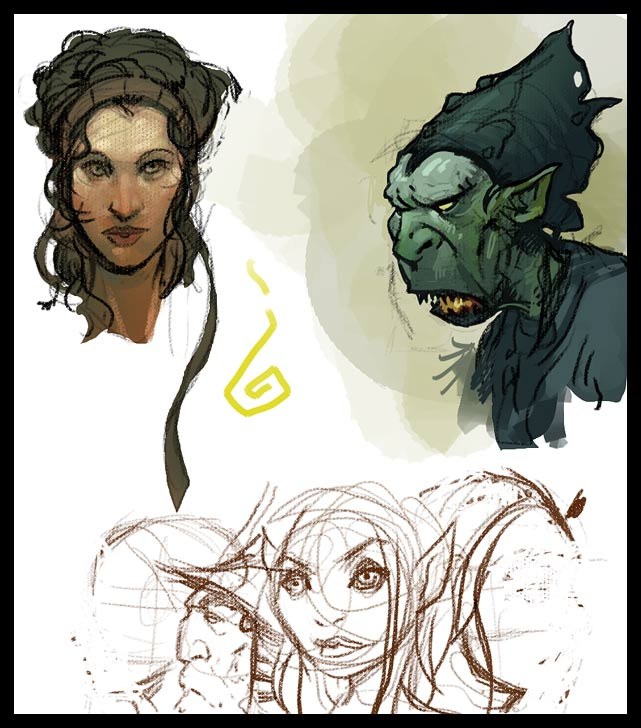 An early sketch page