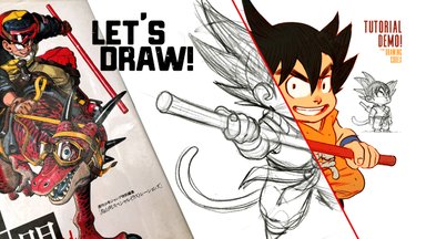 Let's Learn To Draw Kid Goku
