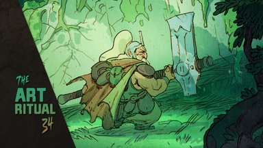 Fantasy Cover Illustration: Full Session Walkthrough