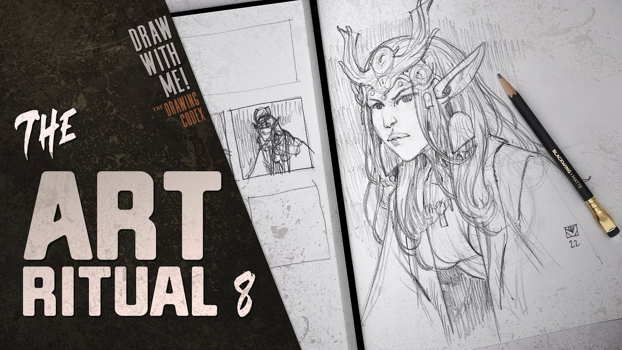Draw With Me - Elf Girl Portrait and Thumbnailing