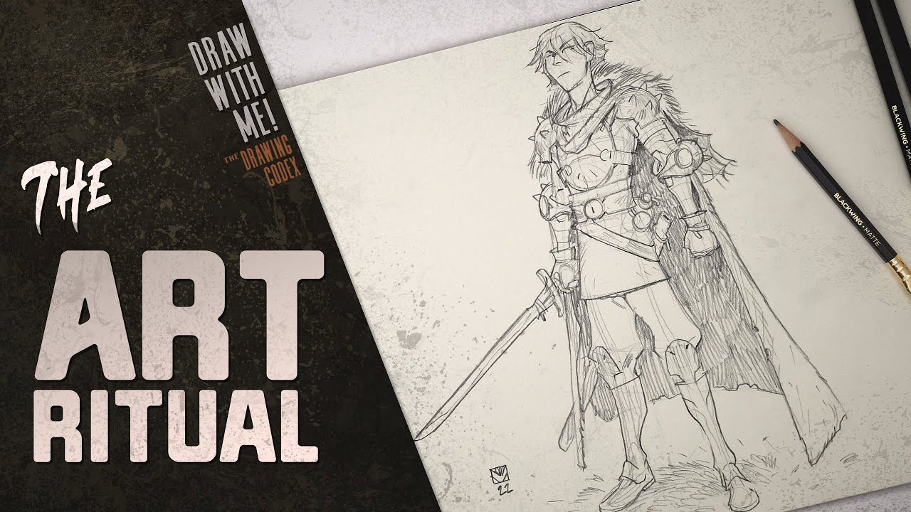 Draw With Me - Fantasy Warrior Sketching Session