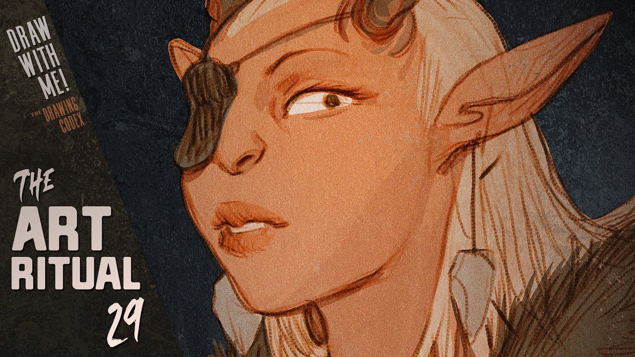 Sketch With Sepia Lines