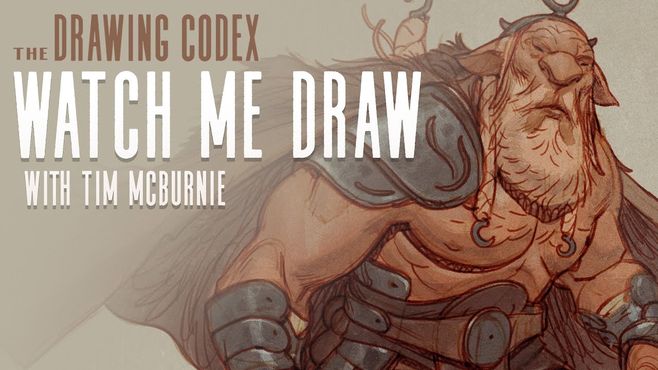 Real-Time Fantasy Lion Warrior Drawing Process